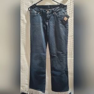 Dark Lucky Brand Jeans Size 6/28 28 Midrise Flare Regular Length